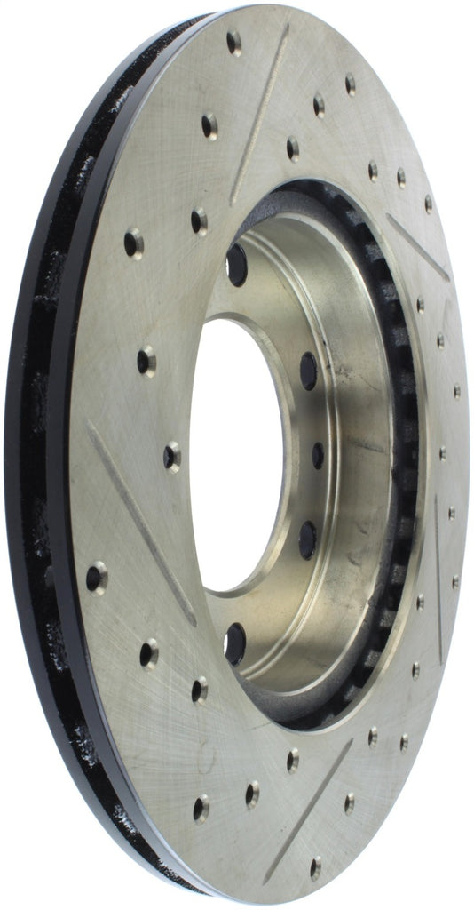 StopTech 81-89 Toyota Land Cruiser Slotted & Drilled Front Left Rotor