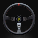 OMP Corsica Racing Steering Wheels 350mm - Black/Red