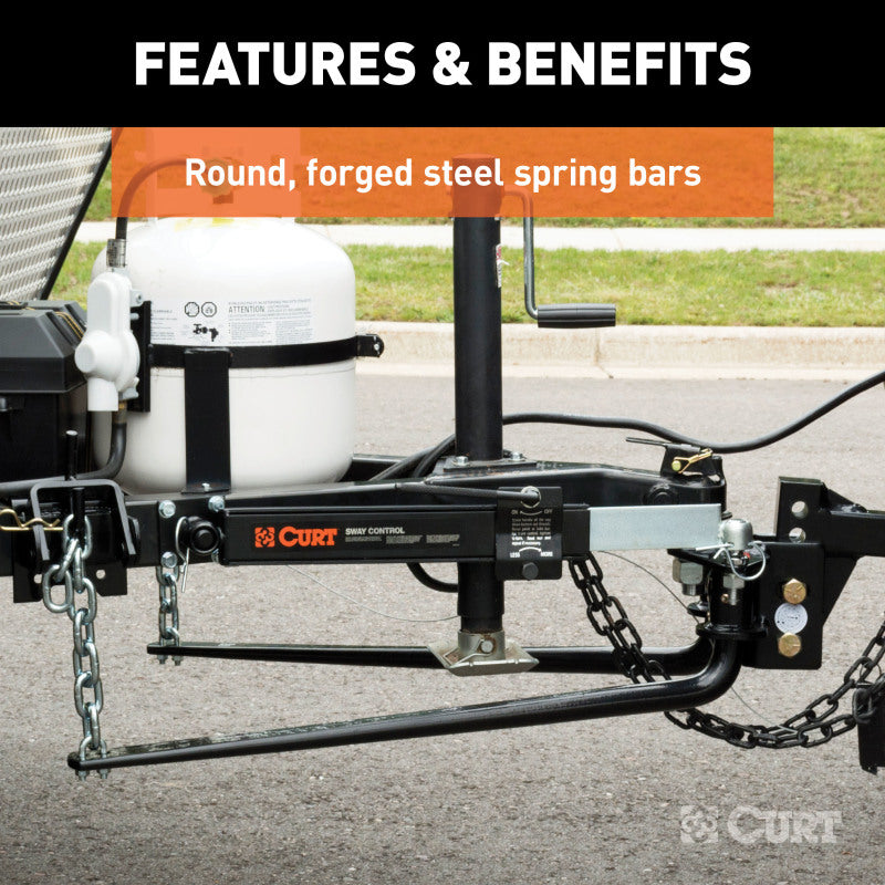 Curt MV Round Bar Weight Distribution Hitch (5000-6000lbs 31-3/16in Bars)