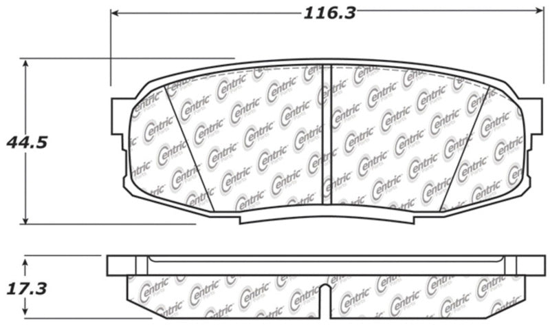 StopTech 2008 Lexus LX570 Rear Truck & SUV Brake Pad