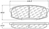 StopTech 2008 Lexus LX570 Rear Truck & SUV Brake Pad