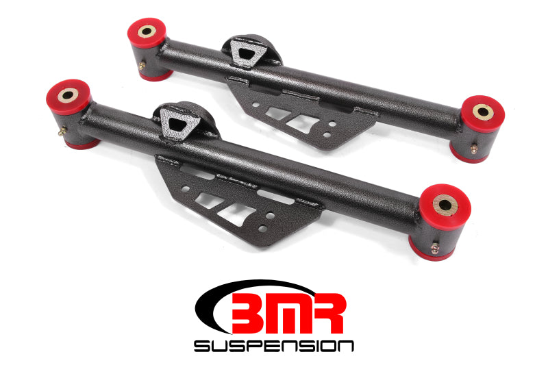 BMR 79-98 Fox Mustang Non-Adj. Lower Control Arms (Polyurethane) - Black Hammertone - GTR Auto