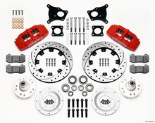 Load image into Gallery viewer, Wilwood Dynapro 6 Front Hub Kit 12.19in Drilled Red AMC 71-76 OE Disc w/o Bendix Brakes