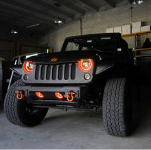 Load image into Gallery viewer, Oracle 7in High Powered LED Headlights - Black Bezel - ColorSHIFT No Controller