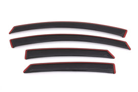 AVS 13-18 Ford Fusion Ventvisor In-Channel Front & Rear Window Deflectors 4pc - Smoke - GTR Auto