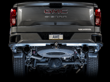 Load image into Gallery viewer, AWE Tuning 4th Gen GM 1500 5.3L 0FG Catback Split Rear Exit (Flat Bumper) - Dual Diamond Tips