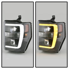 Load image into Gallery viewer, Spyder Ford F-250/350/450 08-10 V2 High-Power LED Headlights-Switch Back-Black PRO-YD-FS08PL-SBLB-BK