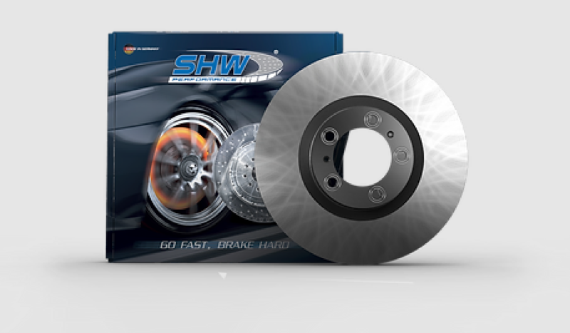 SHW 05-08 Audi A4 2.0L Front Smooth Monobloc Brake Rotor