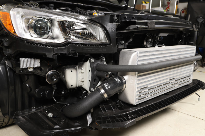 GrimmSpeed 2015+ Subaru WRX Front Mount Intercooler Kit Raw Core / Black Pipe