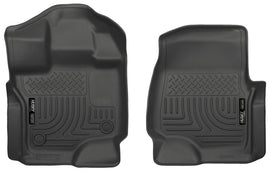 Husky Liners 15-23 Ford F-150 Super/Super Crew Cab WeatherBeater Black Front Floor Liners - GTR Auto