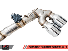 Load image into Gallery viewer, AWE Tuning Volkswagen Golf R MK7.5 SwitchPath Exhaust w/Chrome Silver Tips 102mm
