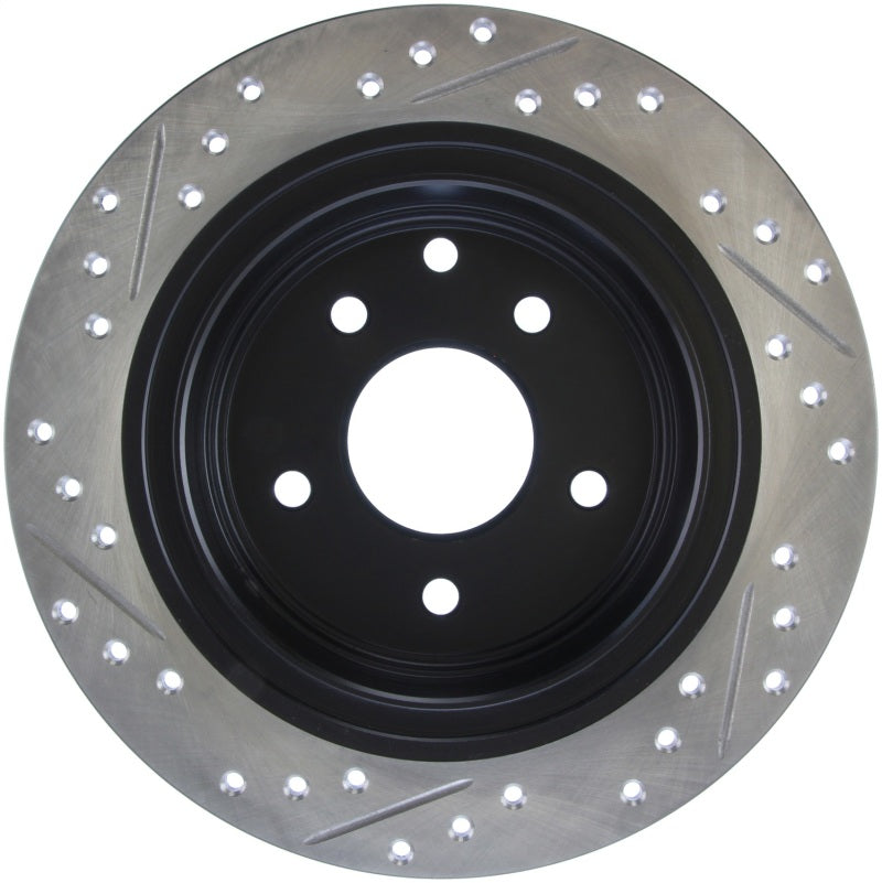 StopTech 02-09 Nissan Altima / 04-08 Maxima SportStop Slotted & Drilled Rear Left Rotor