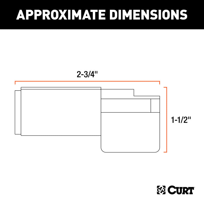 Curt Electrical Adapter (6-Way Round Vehicle to 4-Way Flat Trailer)