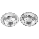 Power Stop 97-06 Hyundai Elantra Rear Evolution Drilled & Slotted Rotors - Pair