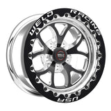 Weld S76 17x10.5 / 5x4.75 BP / 7.2in. BS Black Wheel (High Pad) - Black Single-Beadlock MT