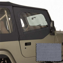 Load image into Gallery viewer, Rugged Ridge Upper Soft Door Kit Gray 88-95 Jeep Wrangler YJ