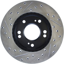 Load image into Gallery viewer, StopTech 90-99 Eagle Talon / 4/89-01 Mitsubishi Eclipse Left Front Slotted &amp; Drilled Rotors