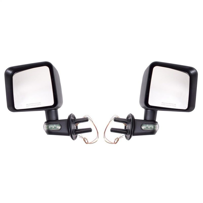 Rugged Ridge 07-18 Jeep Wrangler Door Mirror Kit w/ Turn Signal