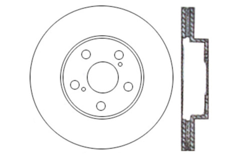 StopTech Drilled Sport Brake Rotor