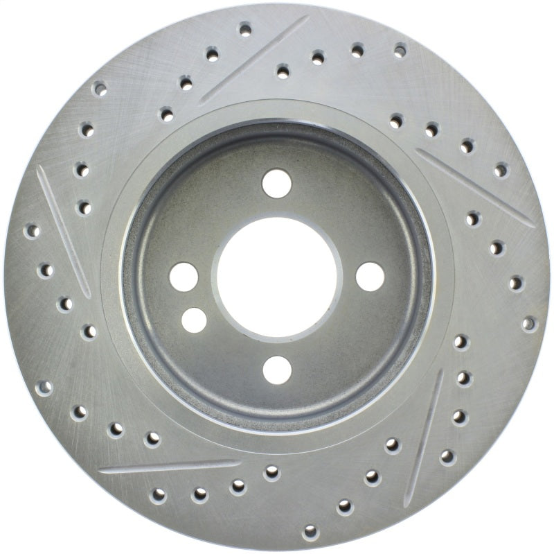 StopTech 02-06 Mini Cooper Select Sport Slotted & Drilled Front Left Rotor