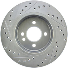 Load image into Gallery viewer, StopTech 02-06 Mini Cooper Select Sport Slotted &amp; Drilled Front Left Rotor