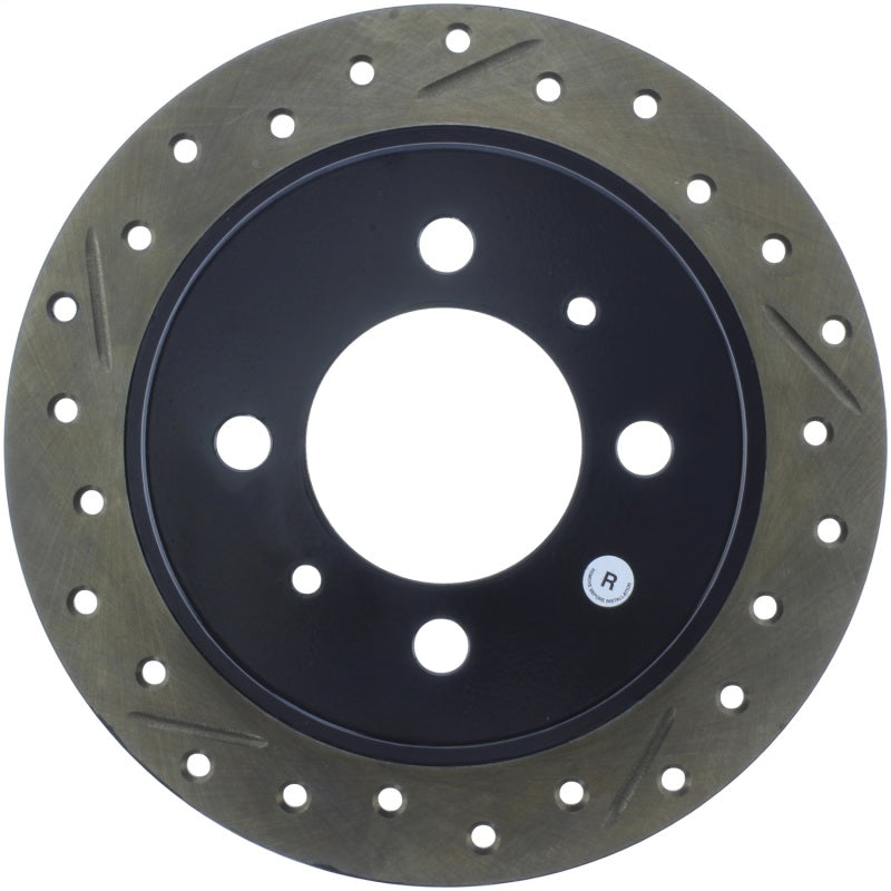 StopTech 95-99 Nissan 200SX / 91-99 Sentra (Exc Wagon) Slotted & Drilled Right Rear Rotor