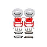 Power Stop 05-10 Jeep Grand Cherokee Front Z36 Truck & Tow Kit w/Cals