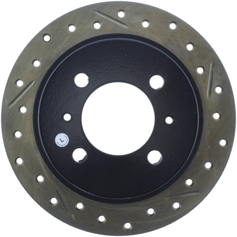 StopTech 95-99 Nissan 200SX / 91-99 Sentra (Exc Wagon) Slotted & Drilled Left Rear Rotor