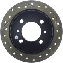 Load image into Gallery viewer, StopTech 95-99 Nissan 200SX / 91-99 Sentra (Exc Wagon) Slotted &amp; Drilled Left Rear Rotor