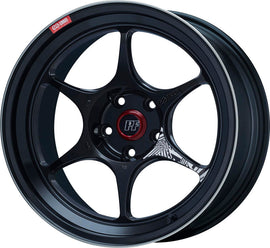Enkei PF06 18x9in 5x100 BP 42mm Offset 75mm Bore Black Machined Wheel