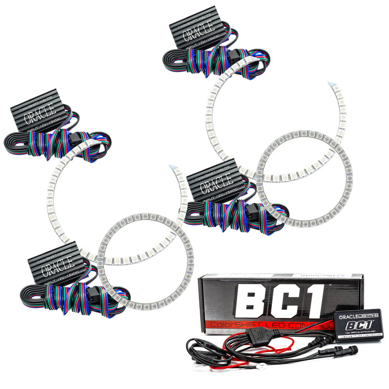 Oracle BMW 3 Series 06-11 Halo Kit - Projector - ColorSHIFT w/ BC1 Controller - GTR Auto