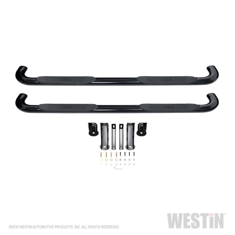 Westin 2019 Chevrolet Silverado/Sierra 1500 Crew Cab Platinum 4 Oval Nerf Step Bars - Black