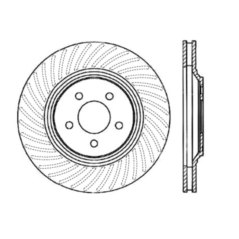 Stoptech 94-04 Ford Mustang Front CRYO-STOP Rotor