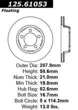 Load image into Gallery viewer, Stoptech 65-67 Ford Mustang Front Premium High Carbon Cryo Brake Rotor