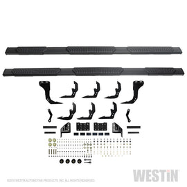 Westin 2019 Chevrolet Silverado/Sierra 1500 Crew Cab (6.5ft) R5 Modular Nerf Step Bars - Black - GTR Auto