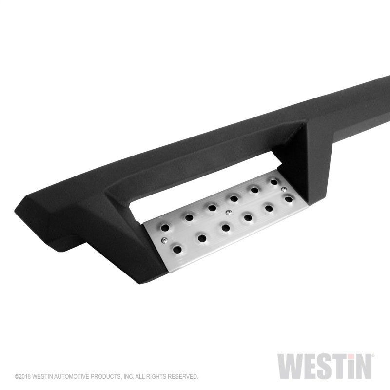 Westin/HDX 17-18 Ford F-250/350 Crew Cab (6.75ft Bed) Stainless Drop Nerf Step Bars - Textured Black