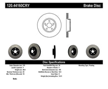 Load image into Gallery viewer, StopTech 09-19 Toyota Corolla Cryo-Stop Front Premium Rotor