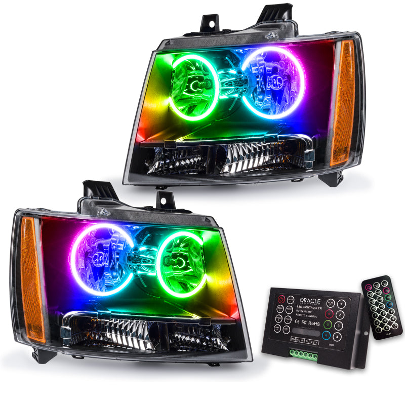 Oracle 07-13 Chevy Avalanche Pre-Assembled SMD Headlights - ColorSHIFT w/ 2.0 Controller