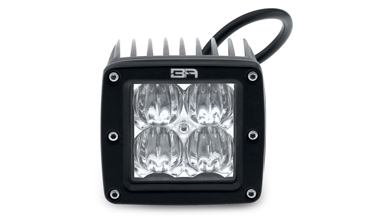 Body Armor 4x4 Cube LED Light Spot Pair with Wiring Harness