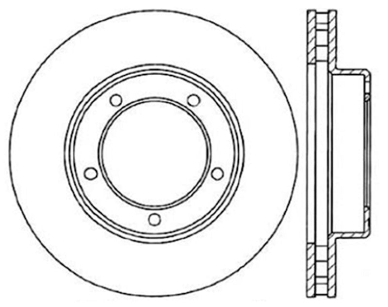 Stoptech 98-07 Lexus LX470 / 98-07 Toyota Land Cruiser Front CRYO-STOP Rotor