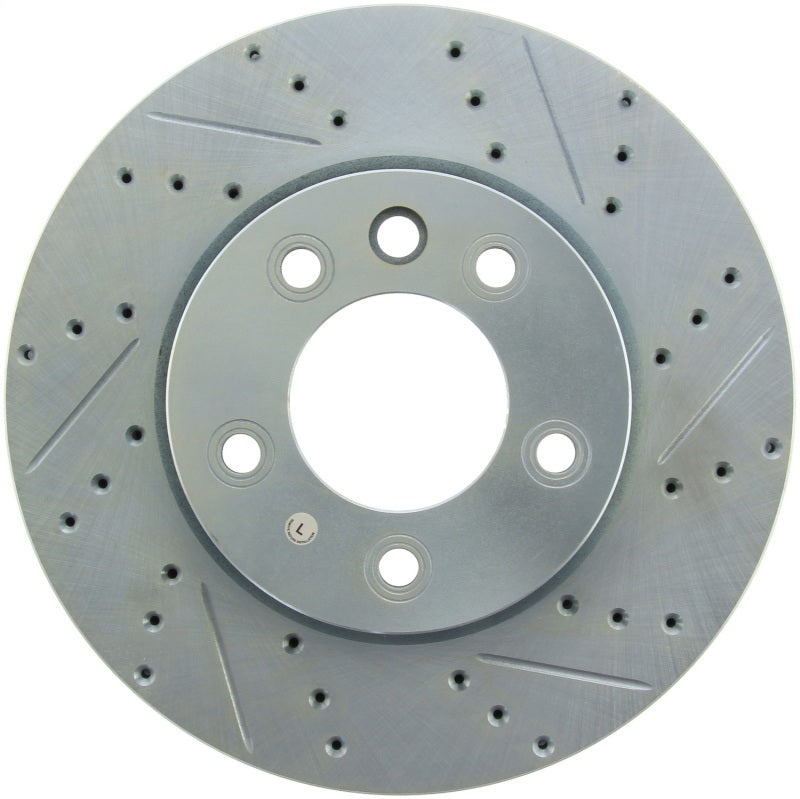 StopTech 04-10 Porsche Cayenne Select Sport Drilled and Slotted Brake Rotor - Front Left