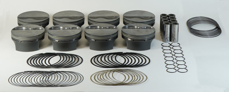 Mahle MS Piston Set GM LS 415ci 4.065in Bore 4in Stk 6.125in Rod .927 Pin -4cc 11.0 CR Set of 8