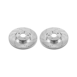 Power Stop 13-19 Ford Fusion Front Evolution Drilled & Slotted Rotors - Pair