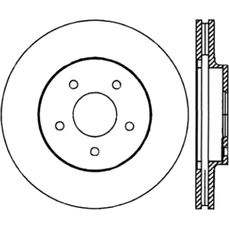 Stoptech 02-06 Infinity Q45 / 04-11 Nissan Quest Premium Front Cryo Brake Rotor