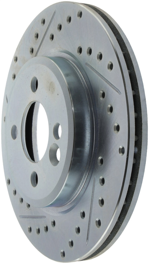 StopTech 02-06 Mini Cooper Select Sport Slotted & Drilled Front Right Rotor