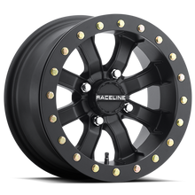 Load image into Gallery viewer, Raceline A71B Mamba 14x7in / 4x156 BP / 5mm Offset / 132.5mm Bore - Satin Black Beadlock Wheel