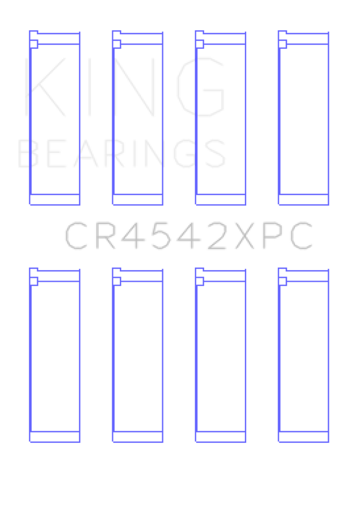 King Engine Bearings Honda K-Series pMaxKote Performance Rod Bearing Set - Size STD - GTR Auto
