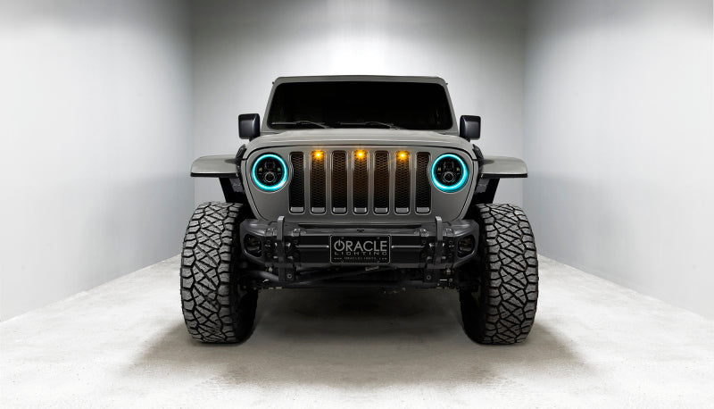 Oracle Jeep Wrangler JL/Gladiator JT 7in. High Powered LED Headlights (Pair) - Dynamic SEE WARRANTY