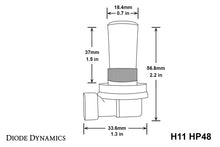 Load image into Gallery viewer, Diode Dynamics H11 HP48 LED - Cool - White Set of 4