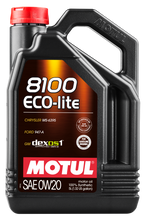 Load image into Gallery viewer, Motul 5L Synthetic Engine Oil 8100 0W20 ECO-LITE